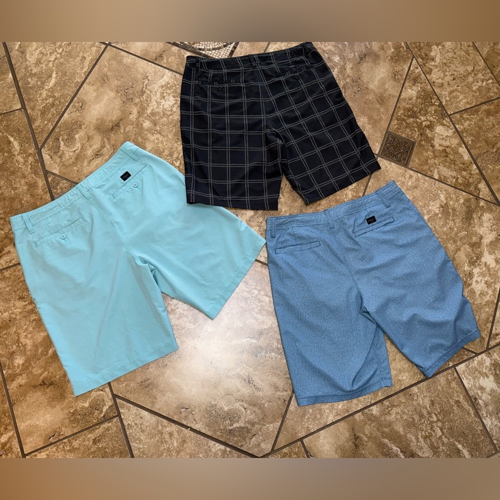 O’Neill Men's hybrid Shorts bundle charcoal , aqua Blue, Blue - Picture 2 of 4